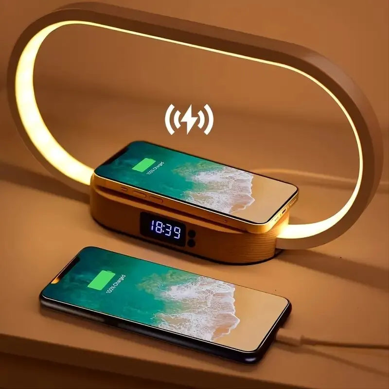 海外直送品】多機能,ワイヤレス充電器パッドスタンド,時計,LEDデスク 海外直送品】多機能,ワイヤレス充電器パッドスタンド,時計,LEDデスク