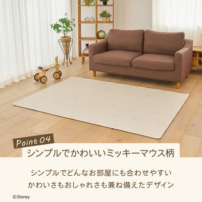 ＼レビュープレゼント中／ ミッキーマウス 防水 ベビープレイマット 140x200cm | EDISONmama（エジソンママ）