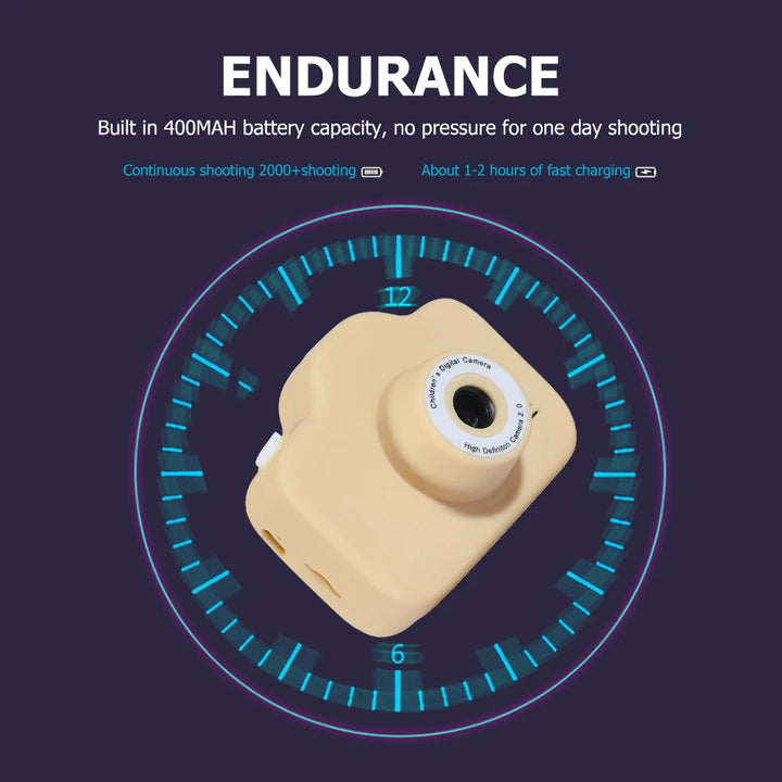 【海外直送品】子供用デジタルカメラ,HD 1080p,カラーディスプレイ付きミニカムコーダー,子供用誕生日プレゼント