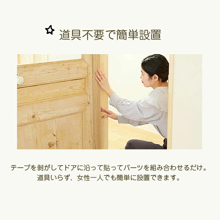 指はさみぼうし 蝶番裏側・トンガリ帽子型 蝶番表側・まる帽子型取り付け型 指挟み防止アイテム