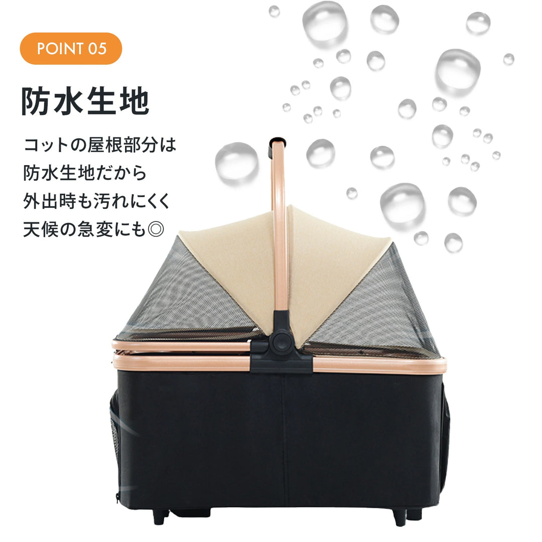 ペットカート 分離 取り外し 3way ワンプッシュ 対面式 ブラック 黒 フルオープン バスケット 多頭 ワンタッチ 収納 ペット ペット用カート 中型 軽量 犬 小型犬 中型犬 猫 犬