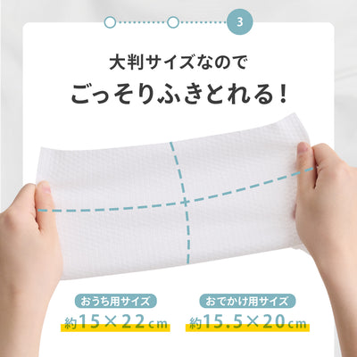 ＼新パッケージ／おしりふき 手口ふき ウェットティッシュ 80枚入り 12個 6個 2個 1個 | DoriDori（ドリドリ）