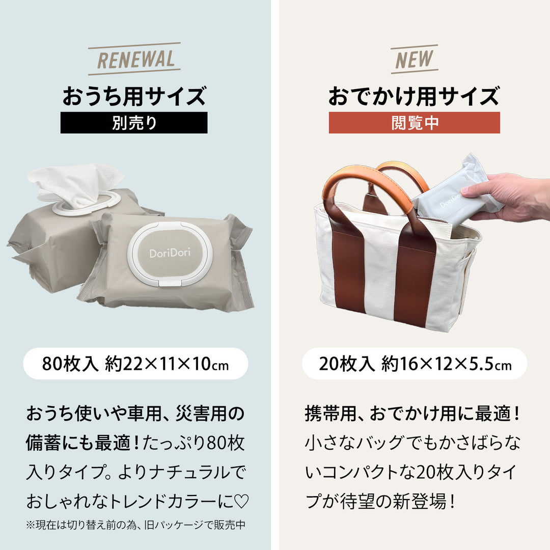 【雑誌掲載アイテム】おしりふき 手口ふき ウェットティッシュ 20枚入り×20個セット | DoriDori（ドリドリ）