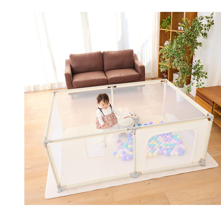 ＼レビュープレゼント中／ メッシュサークル ドア付き 120×160cm 160×180cm | DoriDori（ドリドリ）