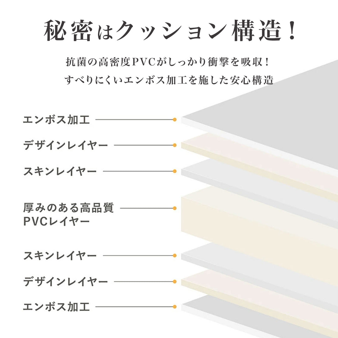 マシュマロマット ベビー用滑り止めマット 140x100 140x200 140x240cm hwn11 | DoriDori（ドリドリ）