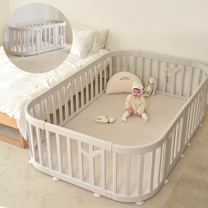 ＼期間限定15%OFF／ベビーサークル バーチ ラウンド ドア付き10枚・6枚セット | iFam（アイファム）