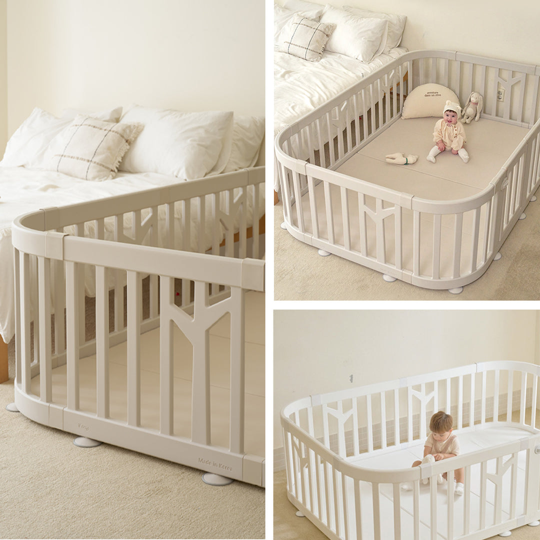 ＼期間限定15%OFF／ベビーサークル バーチ ラウンド ドア付き10枚・6枚セット | iFam（アイファム）