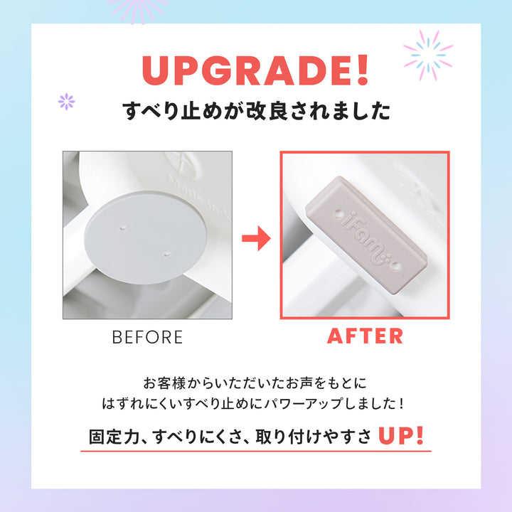 手すり付きキッズステップ セーフティガード付きステップ&スツール 2段 | iFam（アイファム）