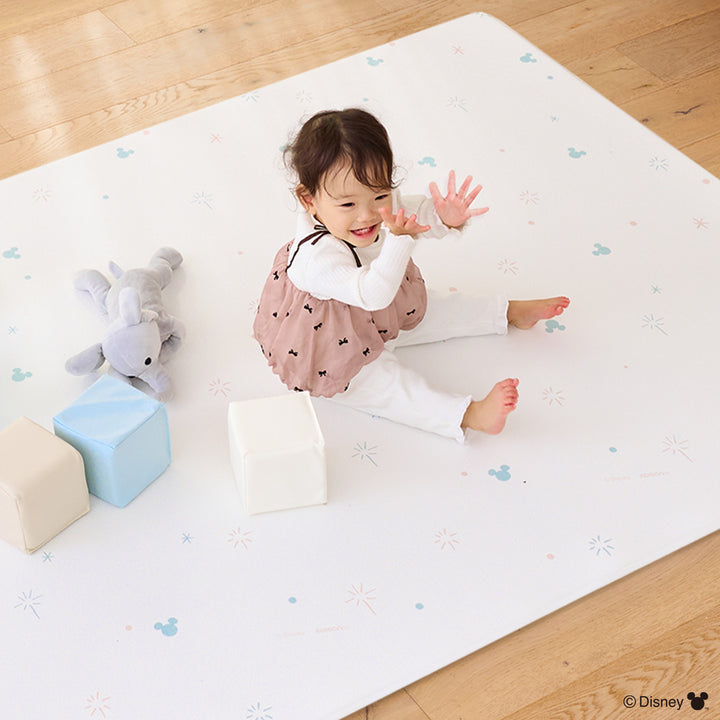 ＼レビュープレゼント中／ ミッキーマウス 防水 ベビープレイマット 140x200cm | EDISONmama（エジソンママ）