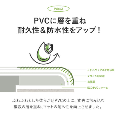 ふわふわPVCマット 140×200cm×1.2cm 140×200cm×1.5cm korPVCマット | kormat（コーマット）