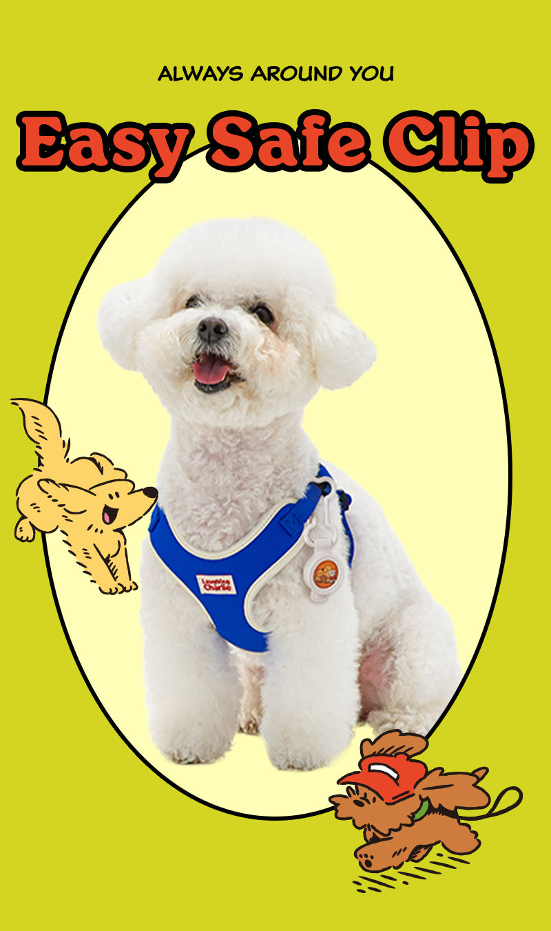 Laughing Charlie ラフィング・チャーリー 犬用 お散歩ネックレス イージーセーフクリップ