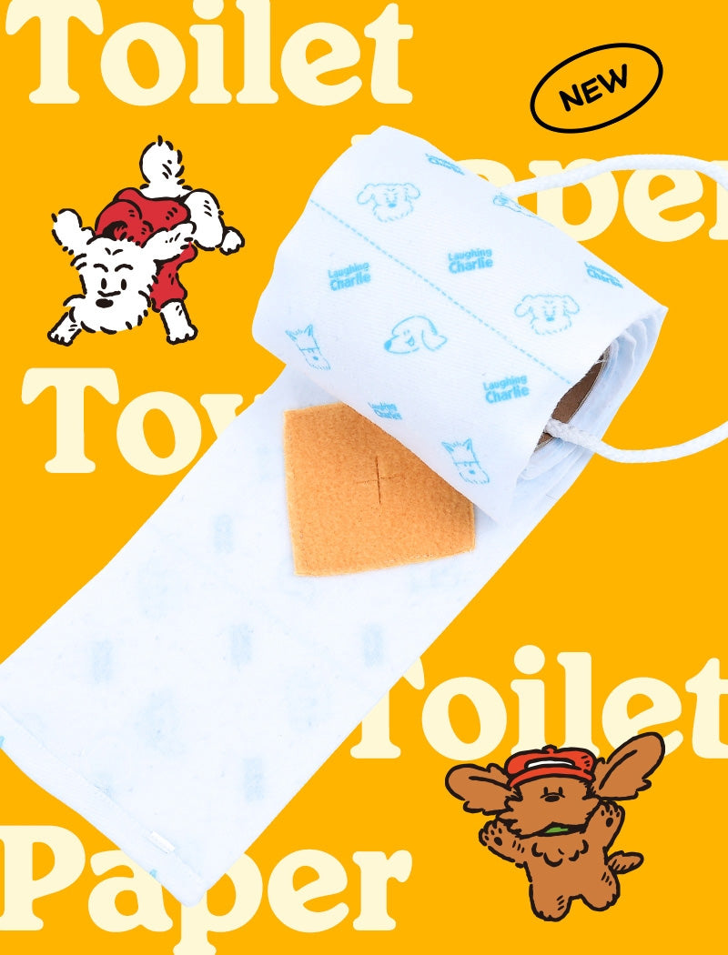 Laughing Charlie ラフィング・チャーリー トイレットペーパートイ 犬用 ノーズワークおもちゃ 300cm