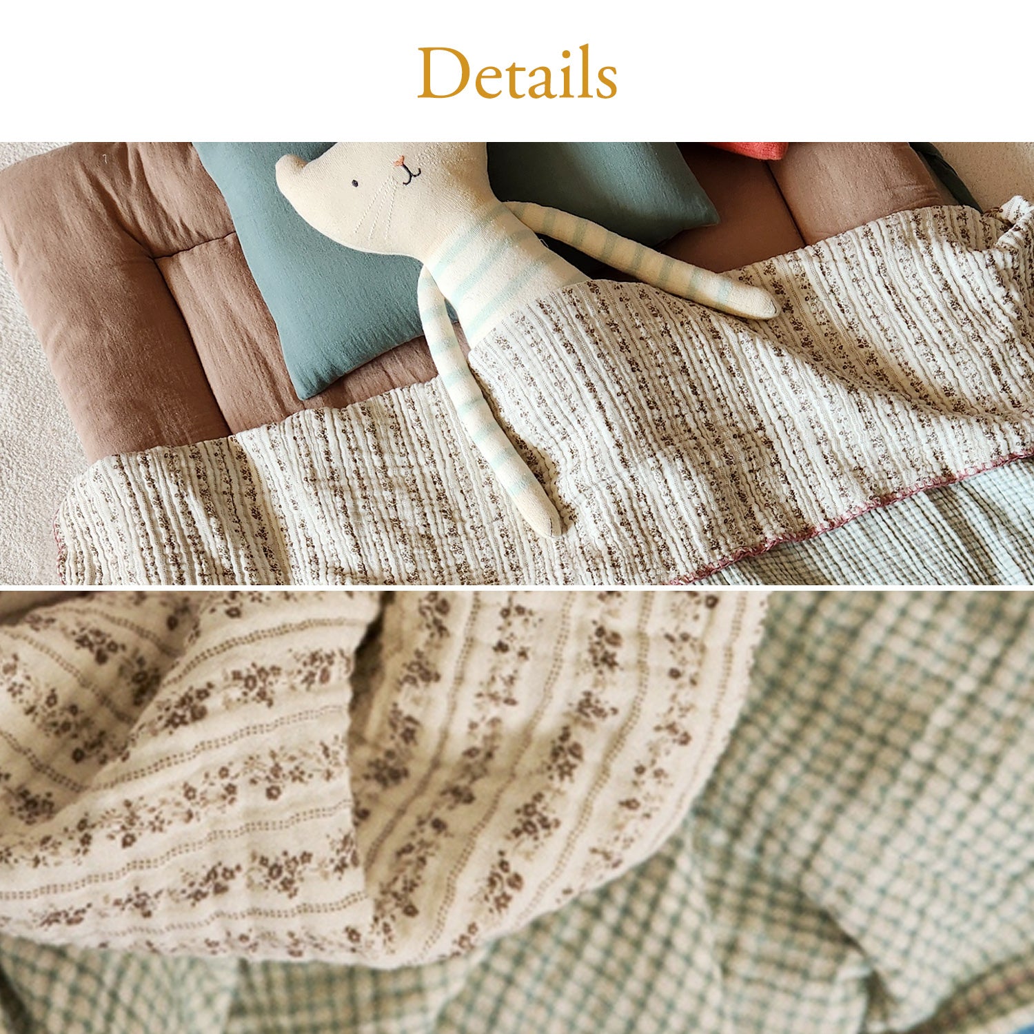 オーガニックコットンブランケット＆お昼寝マット | CHERRY AND HARRY