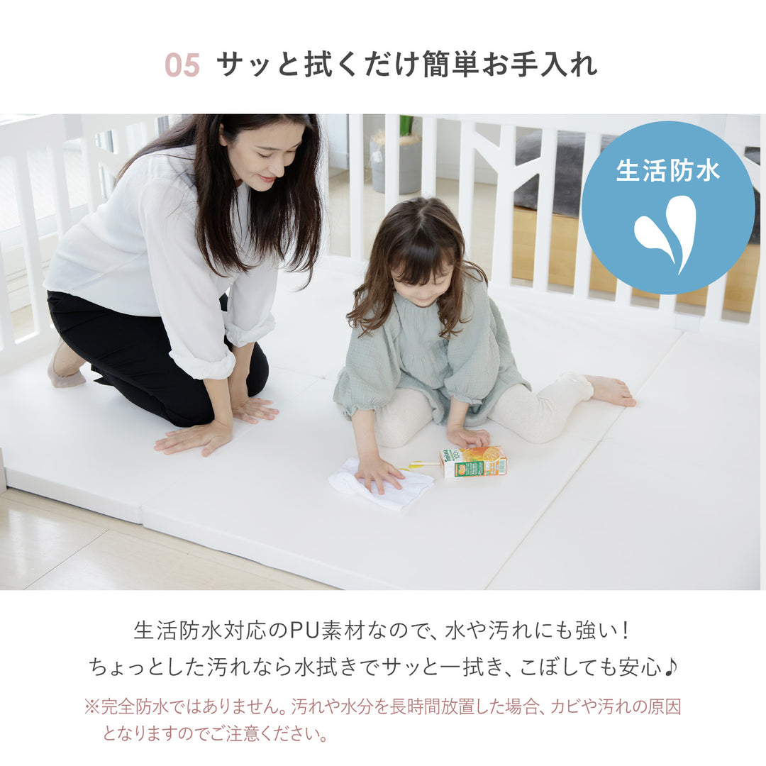 【マット新色登場！】ベビーサークルバーチドア付き10枚セット＋折りたたみバーチマット | iFam（アイファム）