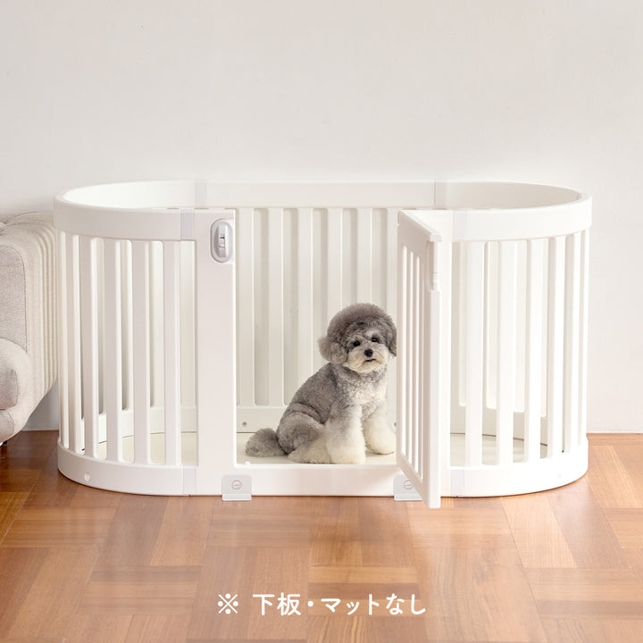 拡張できるペットルーム【ヒュッゲ・固定式】【下板・マットなし】 EXPANDABLE HYGGE ROUND PETROOM | Takemehom（テイクミーホーム）