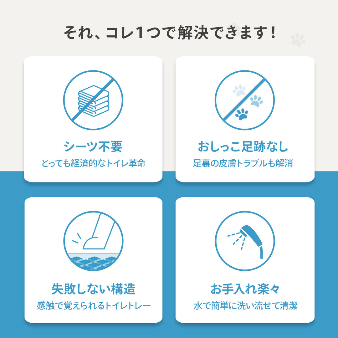 ペット用トイレトレー【ゆったりLサイズ】DANG DANG DOG POTTY TRAY | Takemehom（テイクミーホーム）