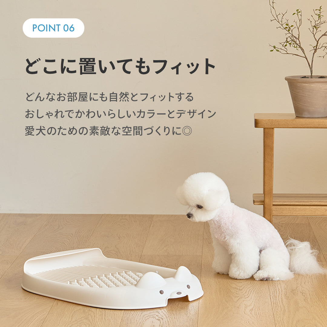 ペット用トイレトレー【ゆったりLサイズ】DANG DANG DOG POTTY TRAY | Takemehom（テイクミーホーム）