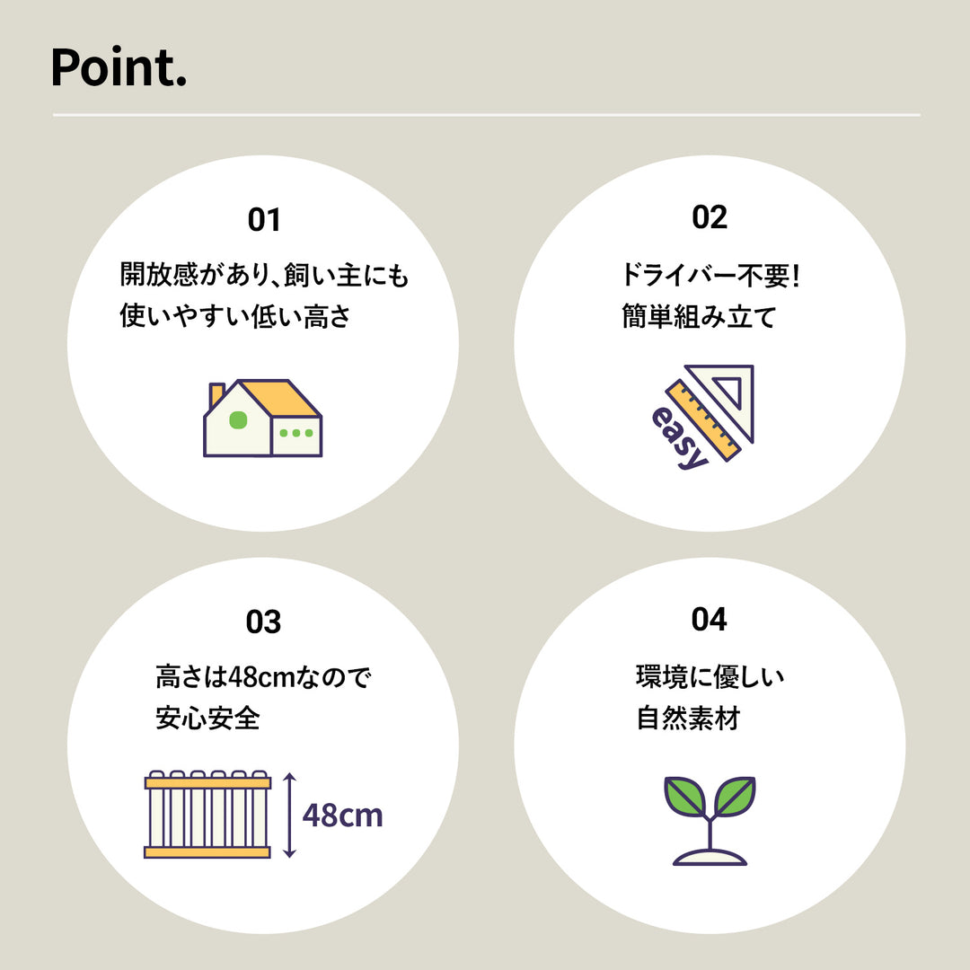 【期間限定大特価】コージーペットルーム 8枚パネルセット COZY PETROOM | Takemehom（テイクミーホーム）