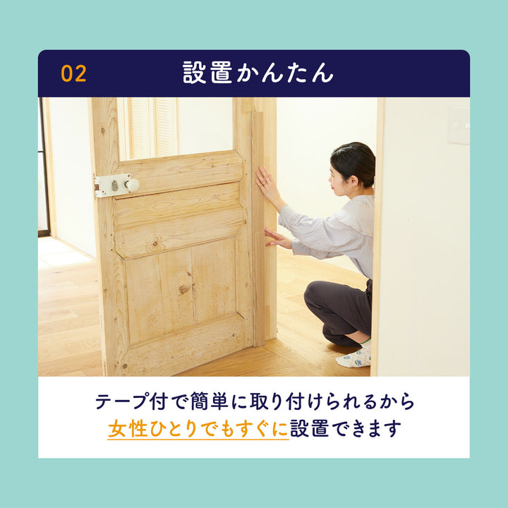 < 2枚 > 指はさみぼうし 蝶番裏側・トンガリ帽子型 取り付け型 指挟み防止アイテム