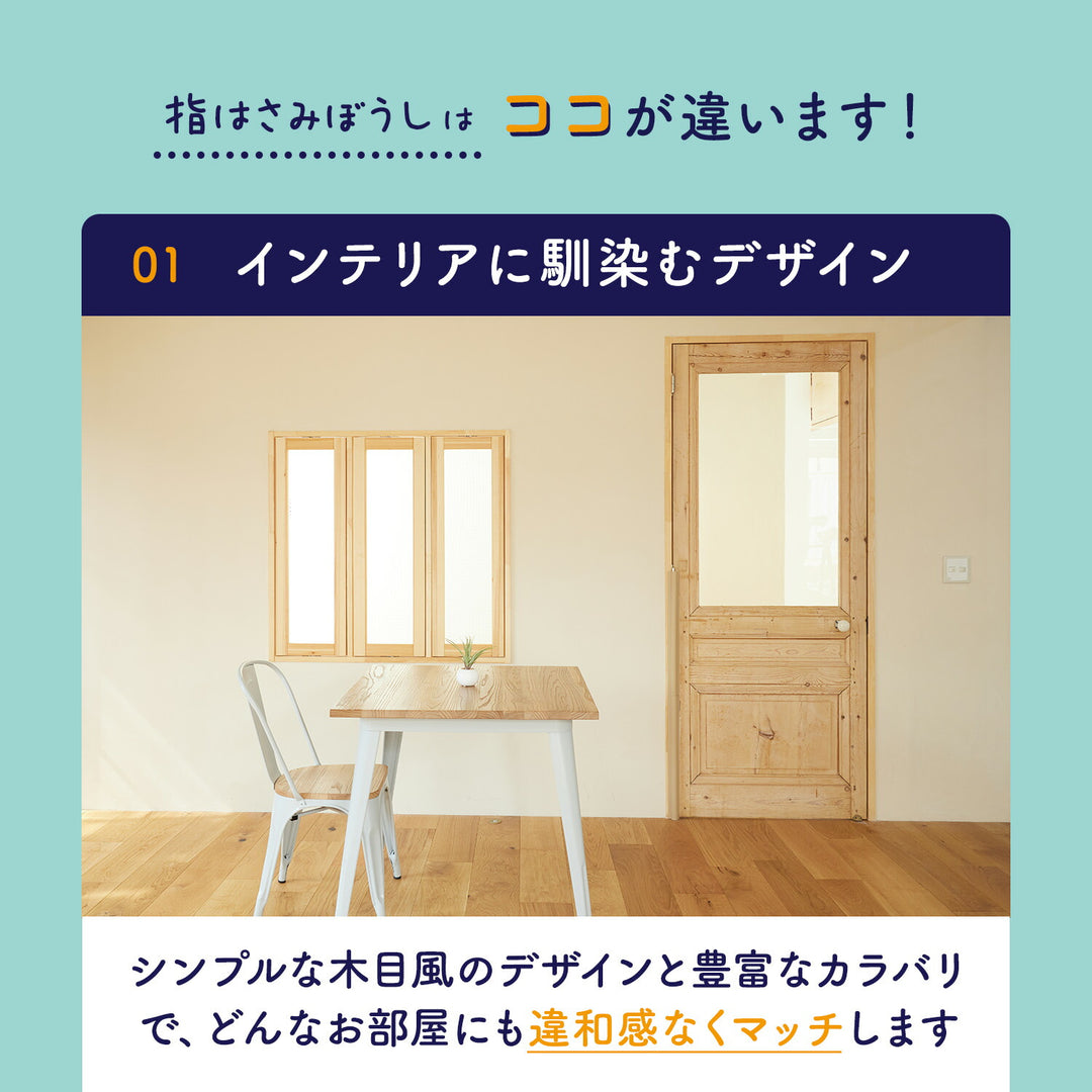 < 2枚 >指はさみぼうし 蝶番表側・まる帽子型 取り付け型 指挟み防止グッズ