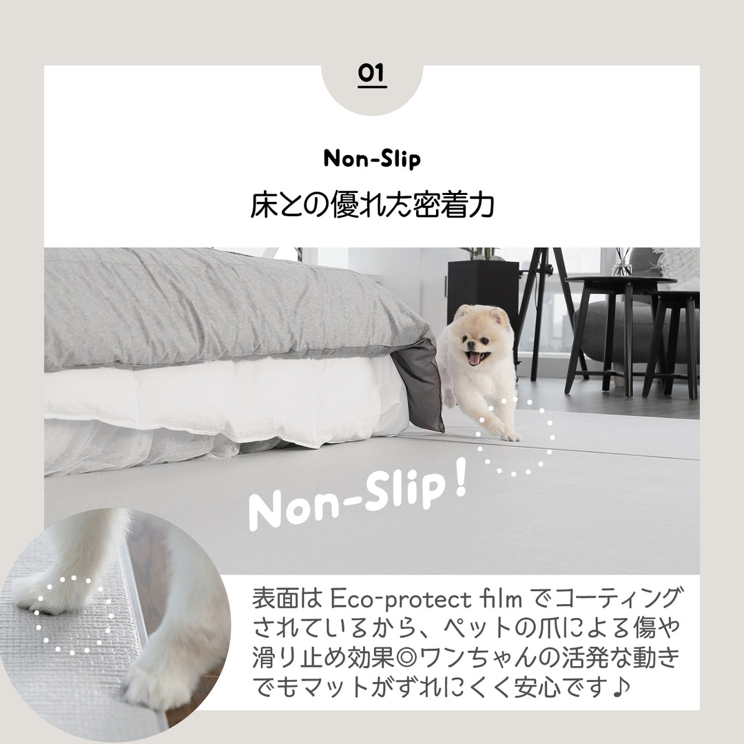 【完売御礼】【選べる4サイズ】防水 抗菌ペット マット Dogzari Flat | ecofoam（エコフォーム）