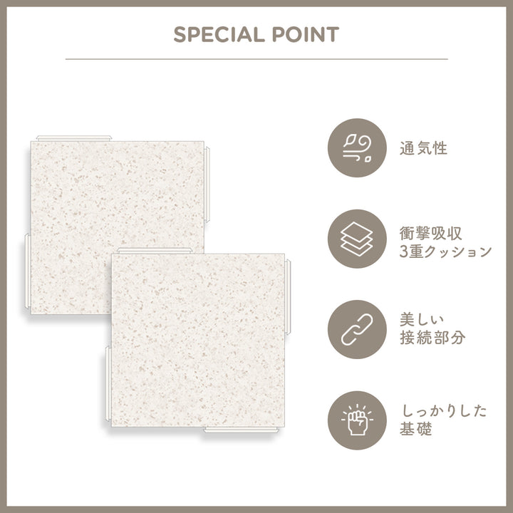 コーナー4枚セット 隙間ができないジョイントマット Airlink Mat | ecofoam（エコフォーム）