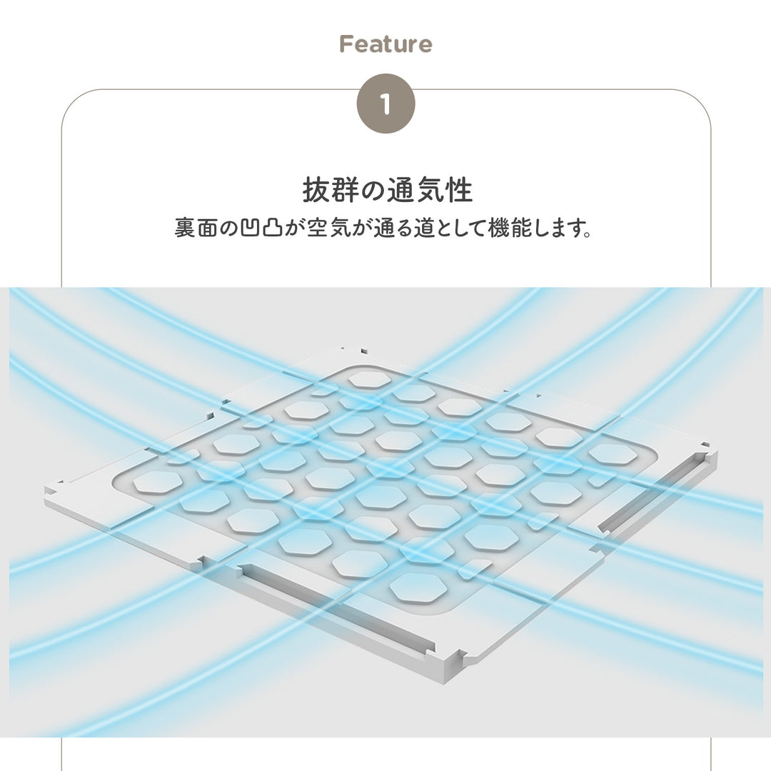 コーナー4枚セット 隙間ができないジョイントマット Airlink Mat | ecofoam（エコフォーム）