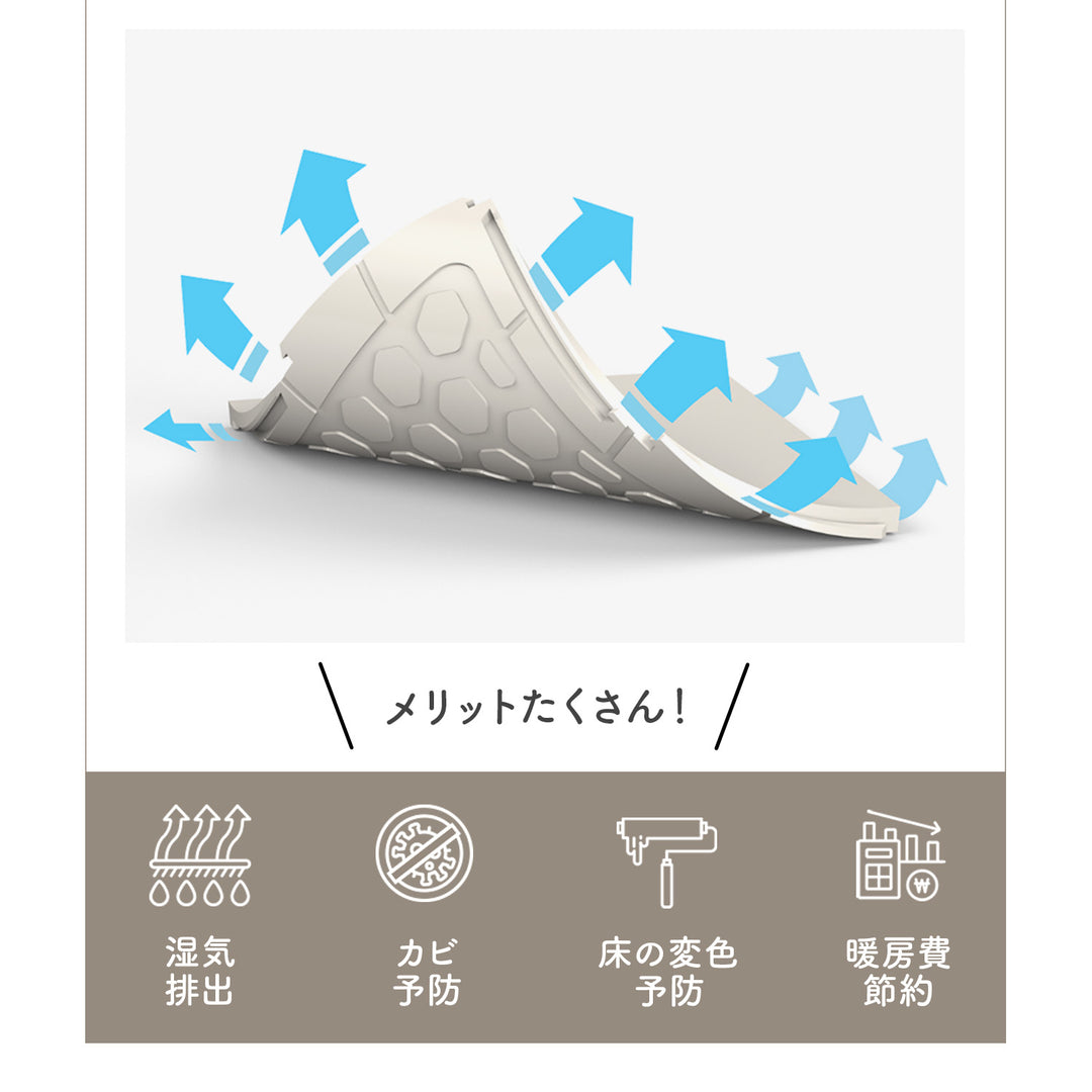 コーナー4枚セット 隙間ができないジョイントマット Airlink Mat | ecofoam（エコフォーム）