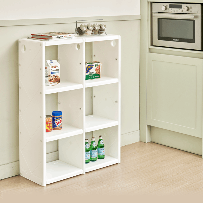 お片付けシェルフ3段ダブル MIPICK MODULE ORGANIZER 3-LEVEL | iFam（アイファム）