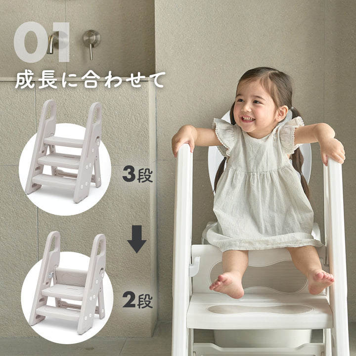 折りたたみ式3段ハンドル踏み台 | iFam（アイファム）