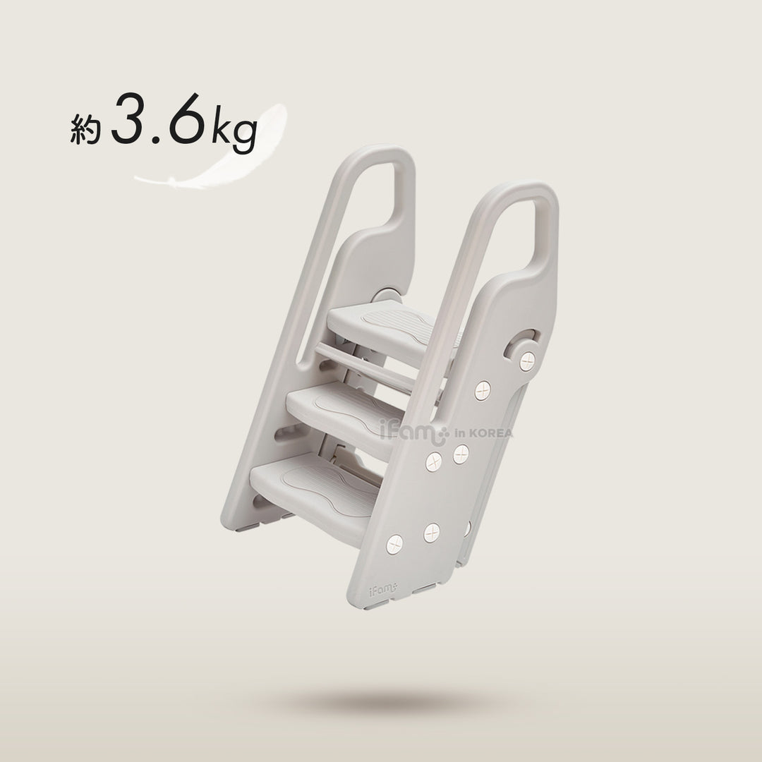 折りたたみ式3段ハンドル踏み台 | iFam（アイファム）