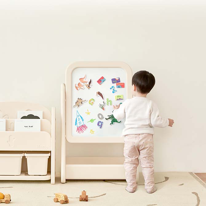 お絵かきボード マグネット【本体＋ボード】セット　 Easy Doing ホワイトボードイーゼル | iFam（アイファム）