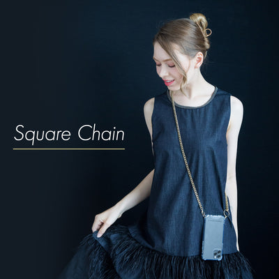 チェーンストラップ Square Chain | PHONECKLACE（フォンネックレス）